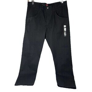 NWT Wrangler Men's Work Pants Size 34x30 Black Regular Fit Carpenter Workwear
